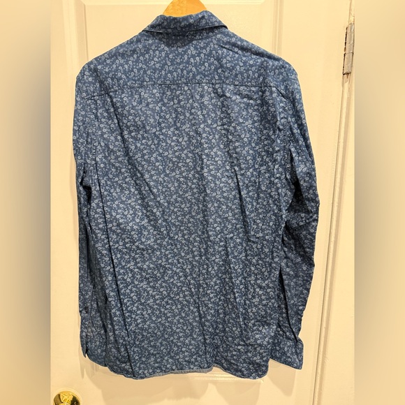 GAP Men's Blue Floral Shirt Jacket - Picture 3 of 3